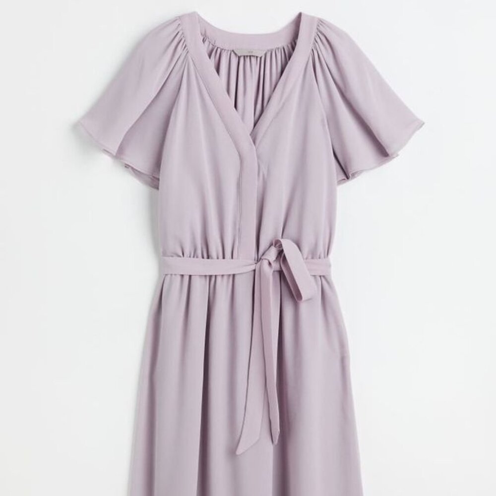 H&M Tie Front Button Up Dress